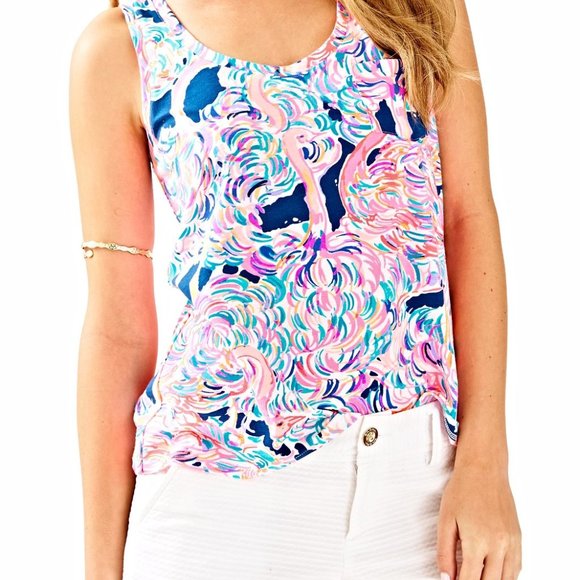 XS Lilly Pulitzer Crayton Tank Print is Head in the Sand - Picture 1 of 8